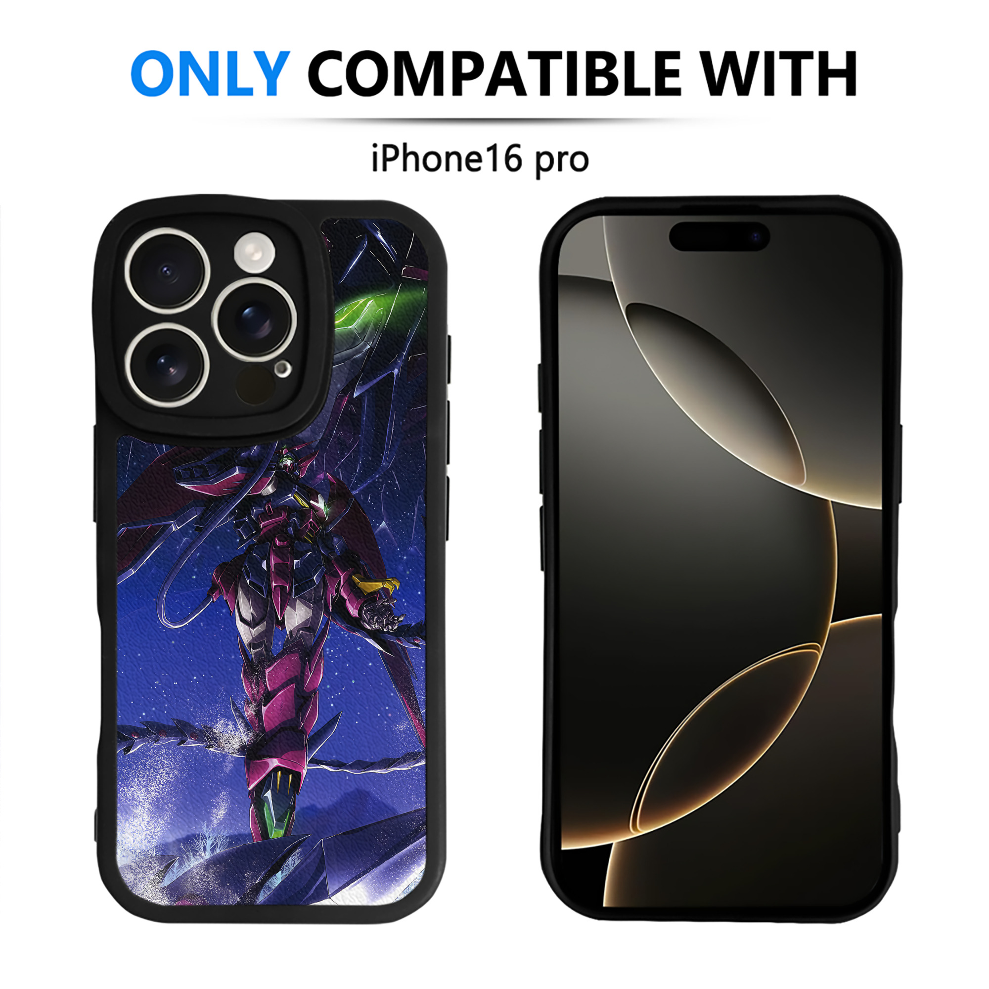 （画像用） 機動戦士ガンダム Mobile Suit Gundam 【iPhone 16シリーズ対応】シリコンスマホケース（レザー調） 材質：シリコン